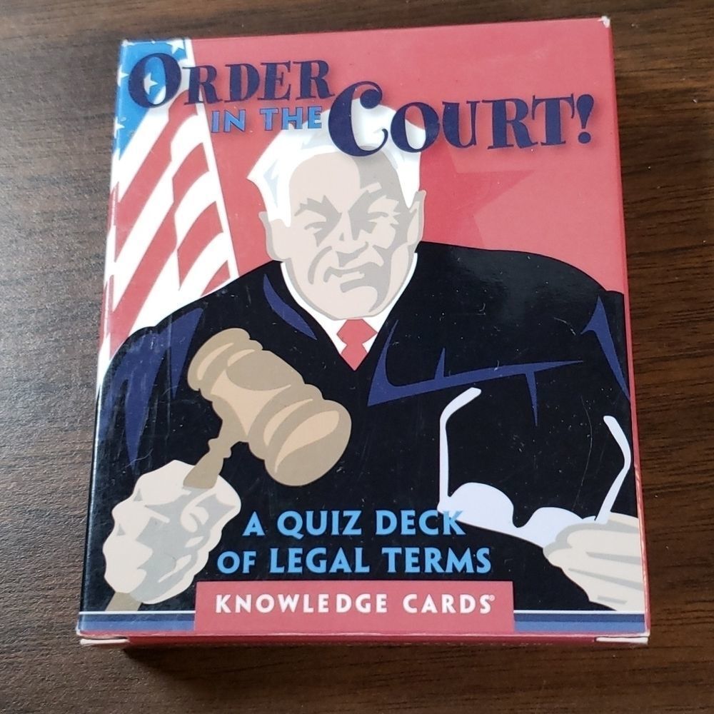 Order in the Court‎ Legal Terms Flash Cards MPRE